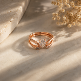 Heart Wrap Double Ring