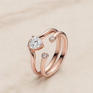 Heart Wrap Double Ring